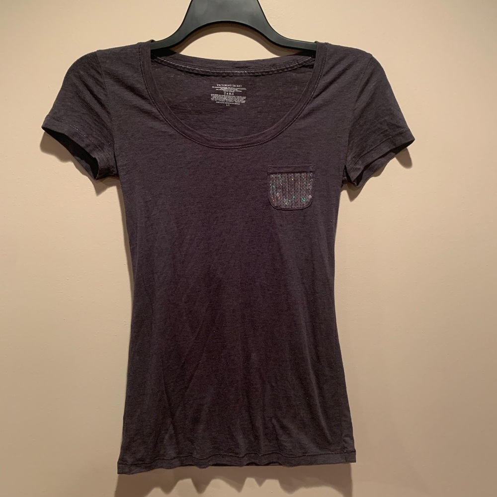 Victoria’s Secret Gray T-shirt w/ Sequins (S)